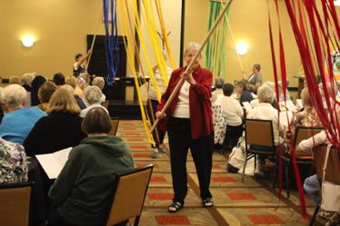 Ribbon Banners in procession at national SND meeting